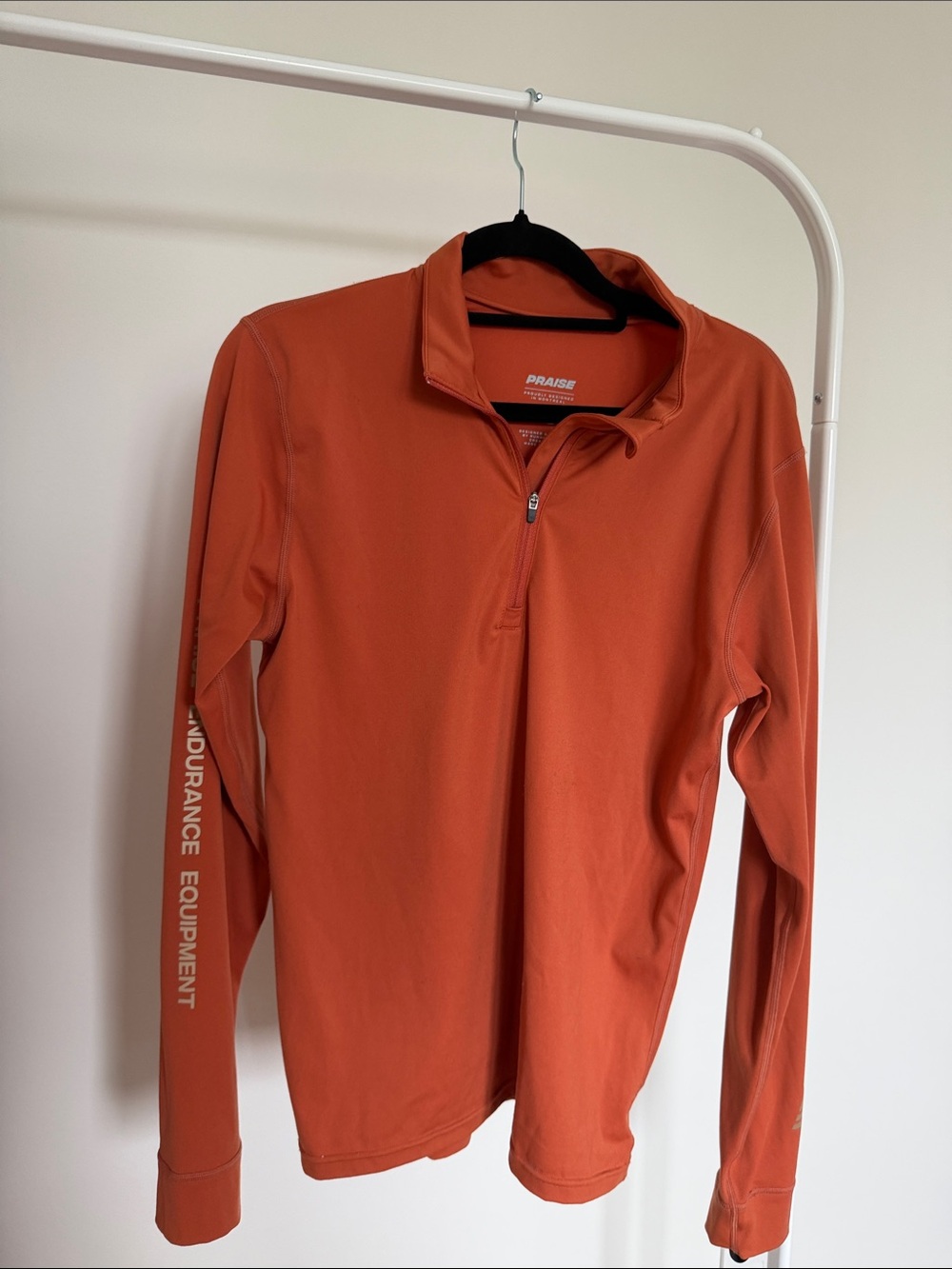 Praise Endurance Running Orange Quarter-Zip Pullover